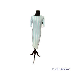 S LuLaRoe Julia Pencil Dress Striped Lightweight NEW Small